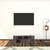 60" Dark Grey Faux Marble And Manufactured Wood Cabinet Enclosed Storage TV Stand - 606114104285