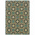 5' X 8' Blue Floral Stain Resistant Indoor Outdoor Area Rug - 606114575900