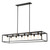 Cobar 12-Light Matte Black Island Pendant - 808230007772