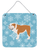 Winter Snowflake Design with Dog Art Wall or Door Hanging Prints - 638508520456