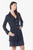 The Grace Long Blazer Dress in Black - 196704618594