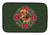 Poinsettia Wreath Dog on Dish Drying Mat - 652259253142