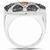 0.61 Carat Genuine Multi Diamond .925 Sterling Silver Ring - 769923639871