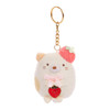 Sumikkogurashi Neko strawberry keychain plush front product image shot
