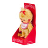 Sekiguchi Monchhichi Beige Girl With Bib - Left Angle In Box