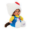 Hello Kitty x Monchhichi wearing a Hello Kitty Outfit Plush Doll - Right Angle