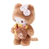 Monchhichi x Hello Kitty Monchhichi Costume Satchel with a Gingham Bib Plush Doll - Left Angle