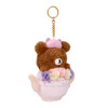Chairoikoguma Tea Time Plush Keychain by Rilakkuma 