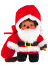 MCC Santa Claus Boy Plush by Monchhichi - soft holiday toy with festive Santa outfit perfect for Christmas snuggling at Jellybeet