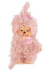 Fluffy Pink Beige Plush Toy from Monchhichi - Front Angle
