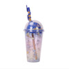Rilakkuma Magic Tumbler with Straw | Kawaii Drinkware - Left Angle