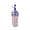 Rilakkuma Magic Tumbler with Straw | Kawaii Drinkware - Back Angle