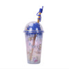 Rilakkuma Magic Tumbler with Straw | Kawaii Drinkware - Right Angle