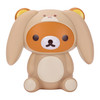 Rilakkuma Rabbit Figure in bunny costume, adorable kawaii collectible for desk or shelf display at Jellybeet