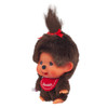 Monchhichi SS BH Girl KC Keychain | Cute Plush Toy Charm - Left Angle
