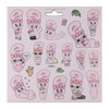 Esther Bunny Lavender sticker sheet with cute kawaii bunny character designs for planners and journals at Jellybbet
