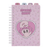 Esther Bunny hardcover spiral notebook with kawaii bunny character design on durable cover for students and artists at Jellybeet