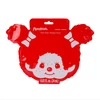 Monchhichi Red Clay Face Mask Sheet in packaging, single-use purifying sheet mask with soft breathable fabric at Jellybeet