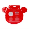 Monchhichi Red Clay Face Mask Sheet in packaging, single-use purifying sheet mask with soft breathable fabric