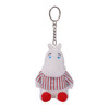 Moomin Pajama Plush Keychain with soft texture and adorable Nordic character design, perfect for collectors at Jellybeet