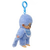 Monchhichi Lacie Blue Satin Bib Plush Keychain – Right Angle