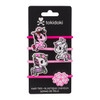 Tokidoki Sakura Hair Ties 4 Pack featuring cherry blossom designs in vibrant pop art style at Jellybeet