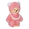 Monchhichi Pink Plush Girl – Soft Cuddle Toy | jellybeet - Right Angle