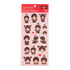 Monchhichi Furry Sticker Sheet with soft textured kawaii character designs for planners and journals at Jellybeet