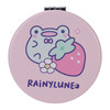 Rilakkuma duo compact mirror with strawberry friend design, portable kawaii beauty accessory by Rainylune at Jellybeet