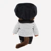 Monchhichi Stripe Jacket & Black Hat Set – Kawaii Plush Toy - Back
