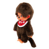 Monchhichi Japanese Logo Blue Eyes Plush - Left Angle