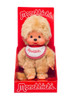 Monchhichi Beige Boy With Bib - Red/White - Display Box Front