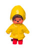 Monchhichi Boy In A Raincoat With Red Rain Boots Plush - Front Angle