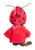 Monchhichi Boy in a Ladybug Raincoat Plush - Back Angle