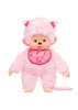 Monchhichi Classic Sakura Cherry Blossom Girl Plush Toy - Front Angle