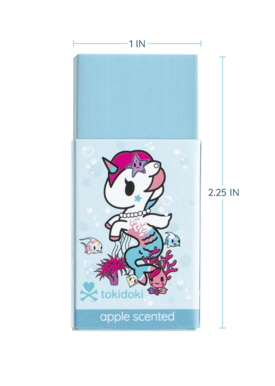 tokidoki Mermicorno Strawberry and Apple Scented Erasers | Stationery |  jellybeet
