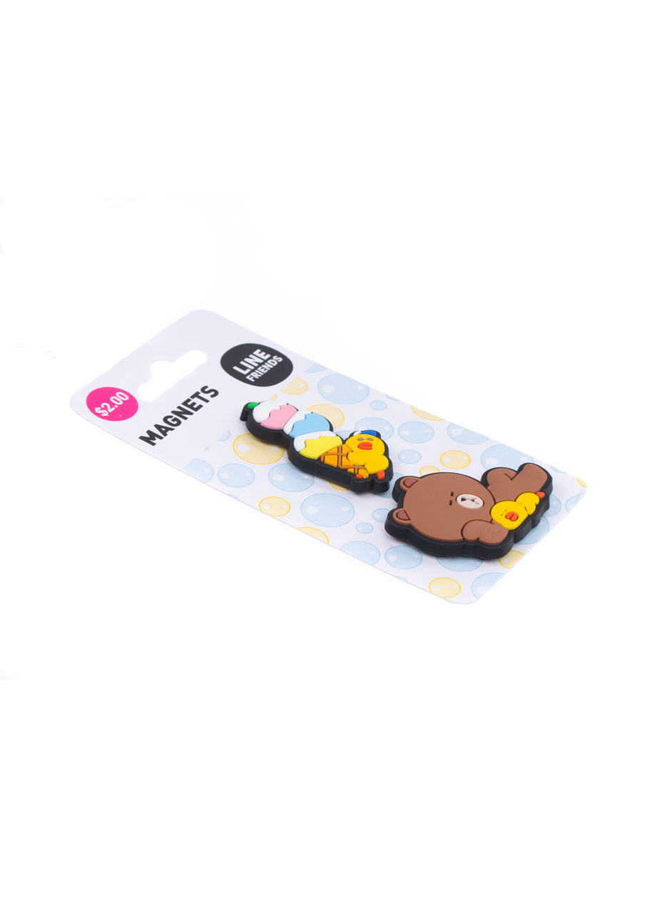 Line Friends A Day of Friends and Sleepover Magnet Sheet - Blind Pick