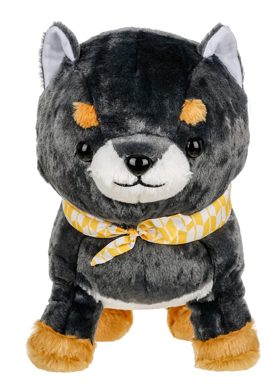 black shiba inu stuffed animal