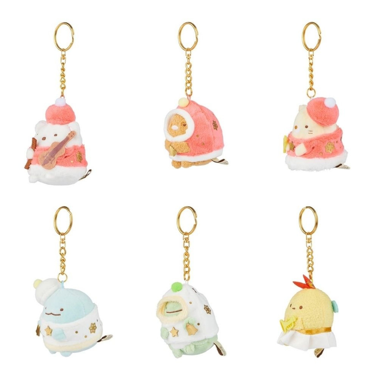 Sumikkogurashi Musical Christmas Blind Box Keychain Plush - 1pc