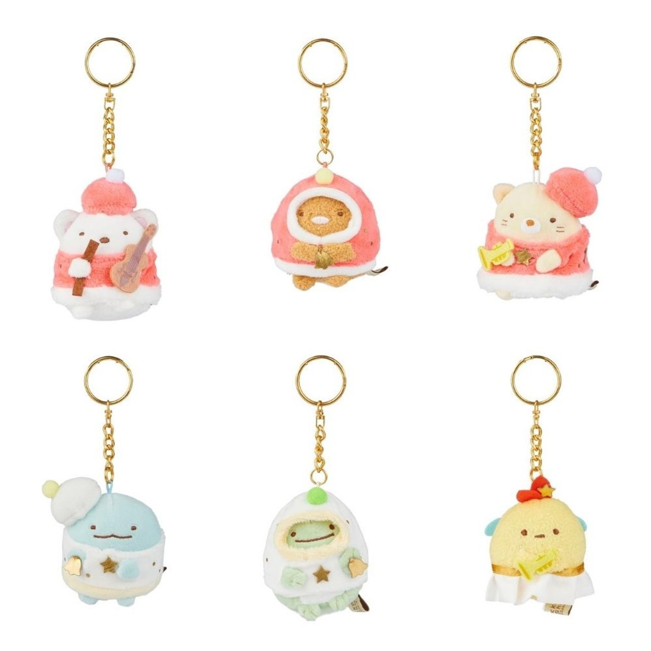 Sumikkogurashi Musical Christmas Blind Box Keychain Plush - 1pc