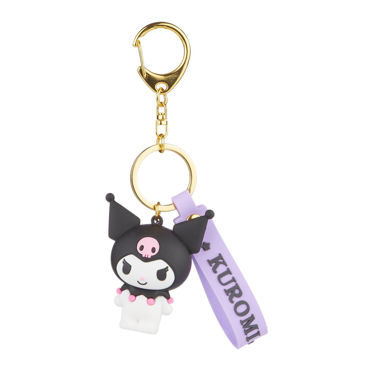 Kuromi Keyring with Charm