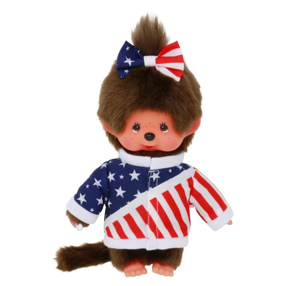Sekiguchi Monchhichi Girl with US Olympic Jersey Plush Doll
