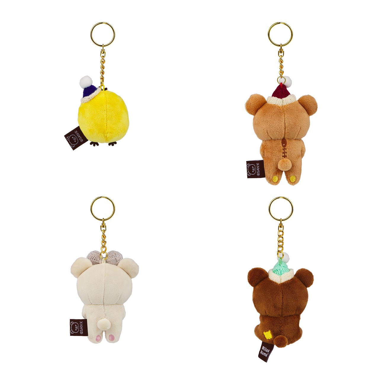 リラックマ ストラップ 約10cm holiday Rilakkuma San-X Original Holiday Series Blind Box Keychain | jellybeet