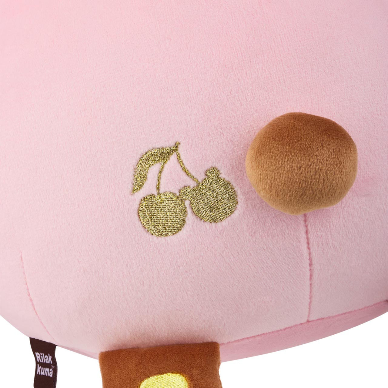 Chairoikoguma San-X Original Cherry Mochi Cushion Plush | jellybeet