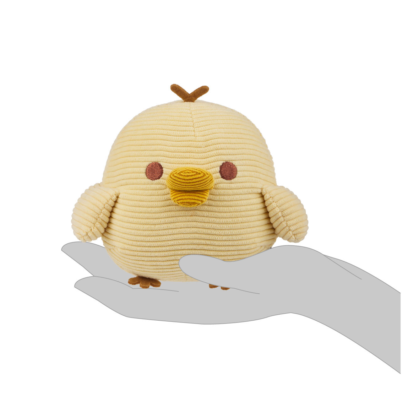 ごろりー Kiiroitori San-X Original Corduroy Series Plush | jellybeet