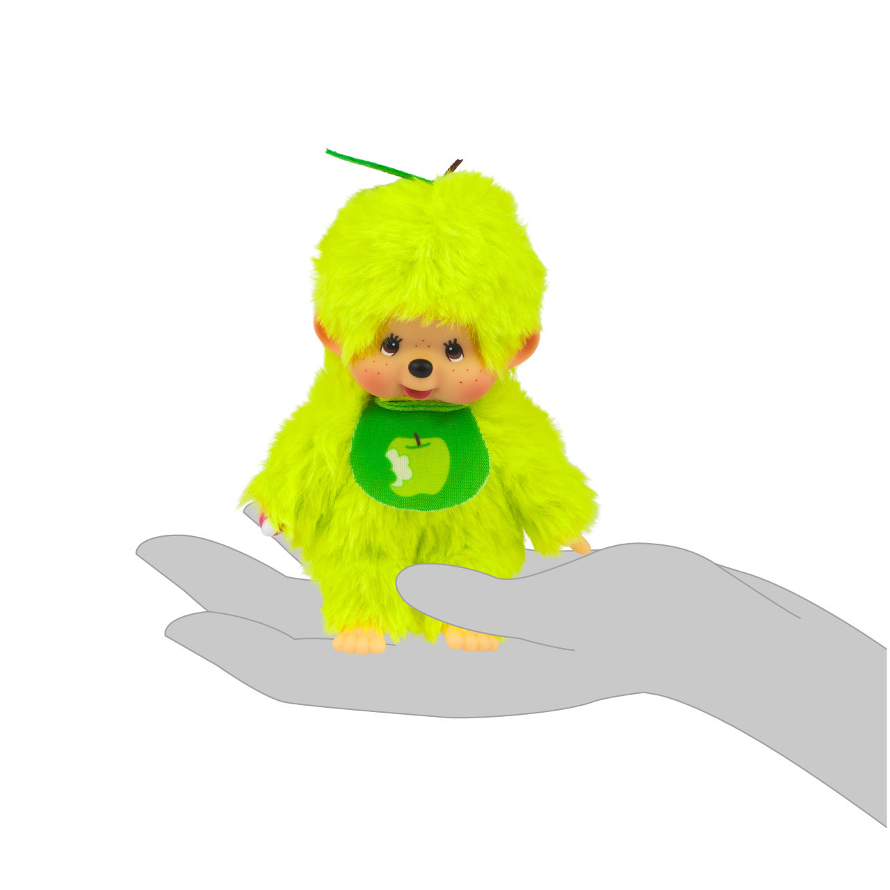 Sekiguchi Monchhichi FRUIT COLOR Plush Doll Apple Green | jellybeet