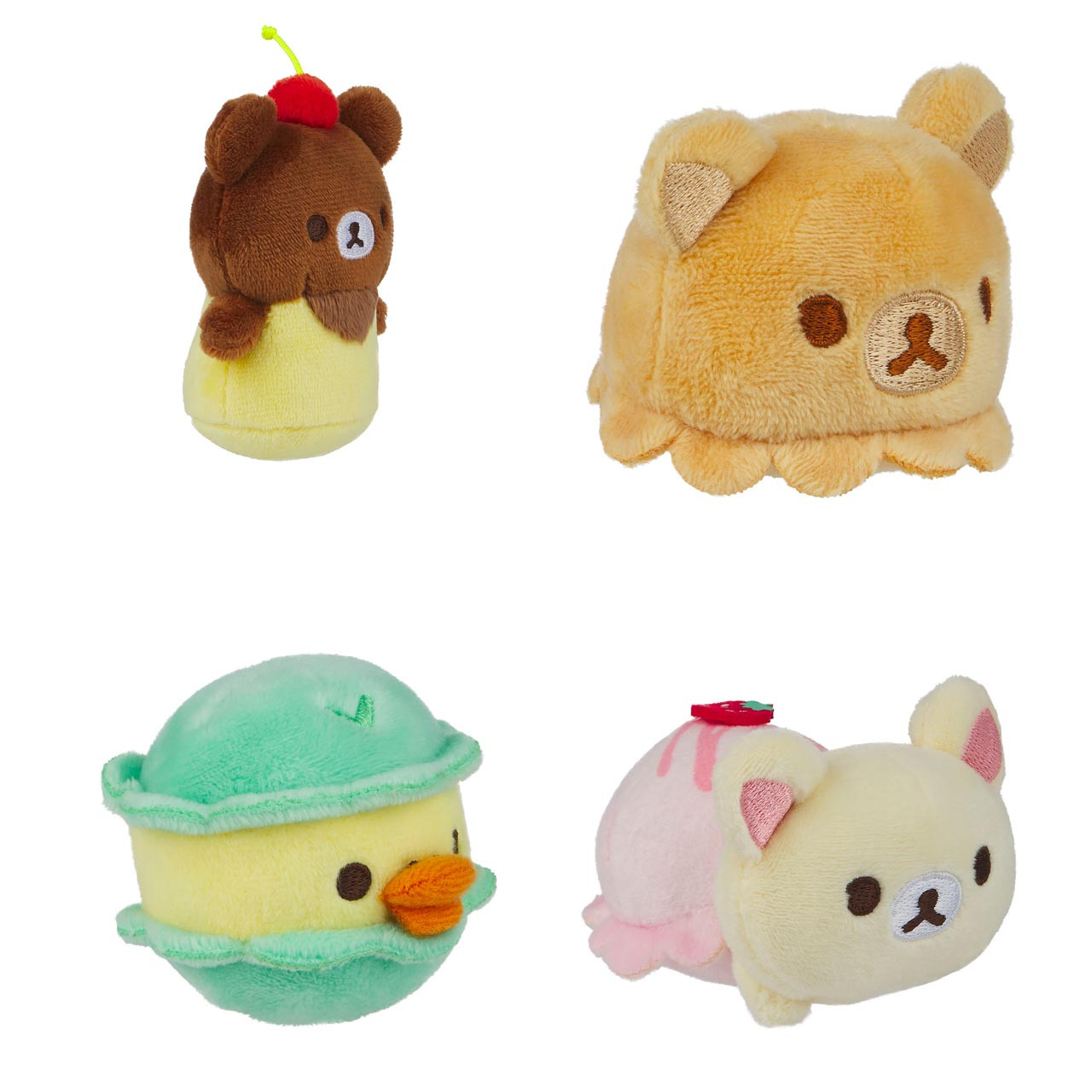 Rilakkuma San-X Original Macaroon Box Plush - 4pcs - jellybeet.com