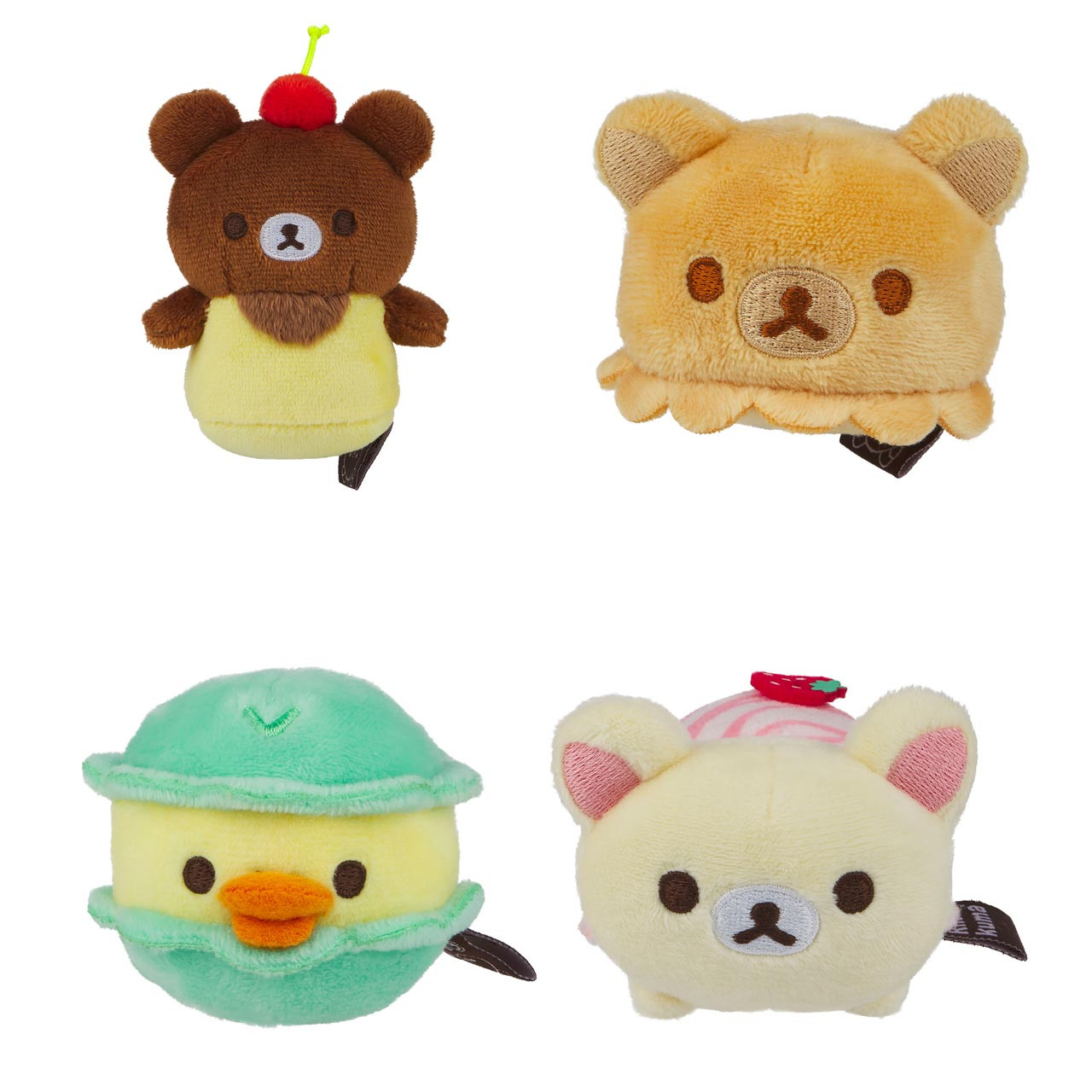 Rilakkuma San-X Original Macaroon Box Plush - 4pcs - jellybeet.com