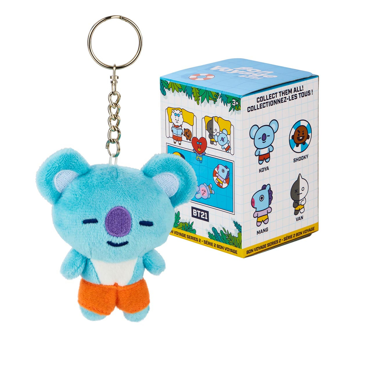 Blind Box BT21 Bon Voyage Series B Keychain Plush - 1pc