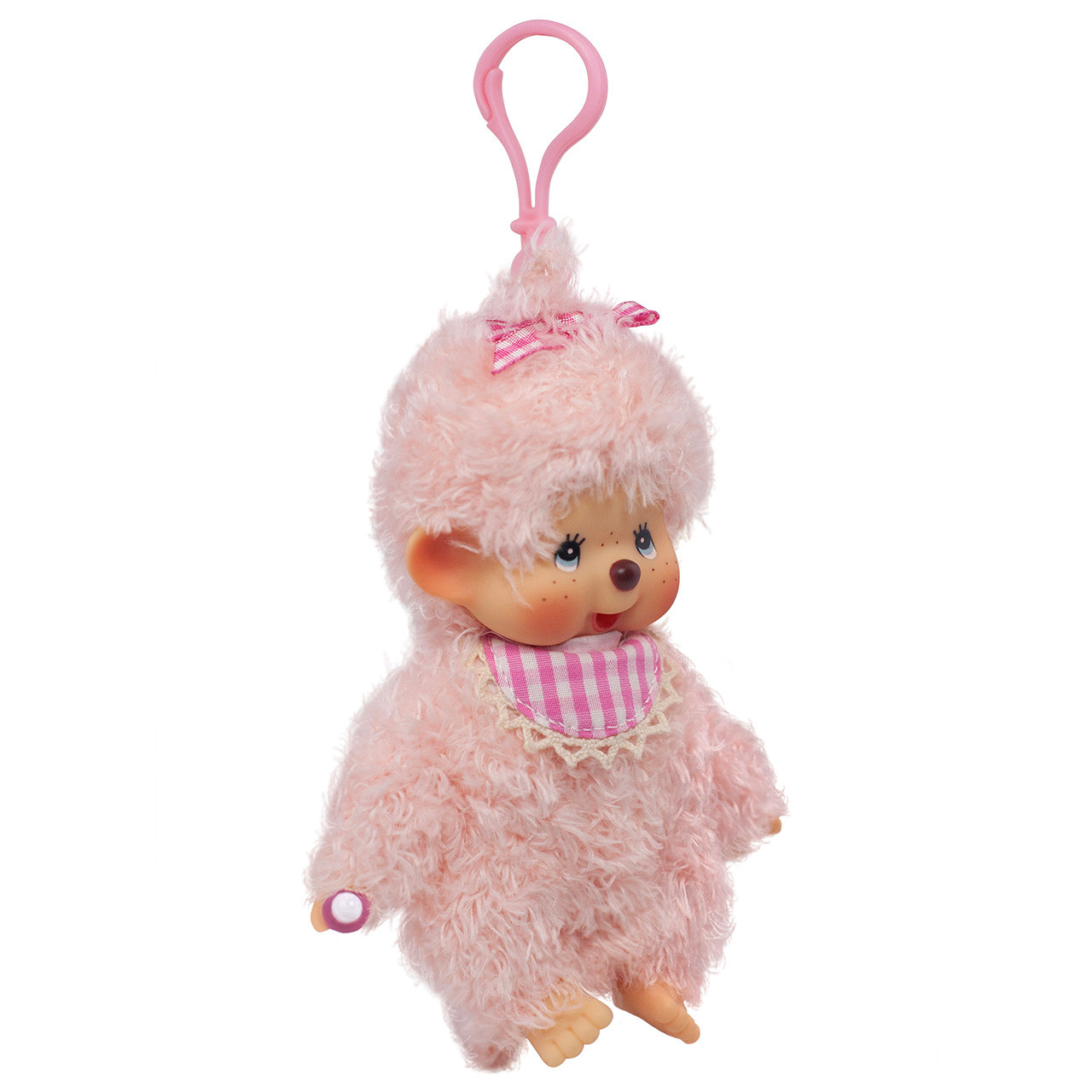 Monchhichi Fluffy Pink Beige Girl Plush